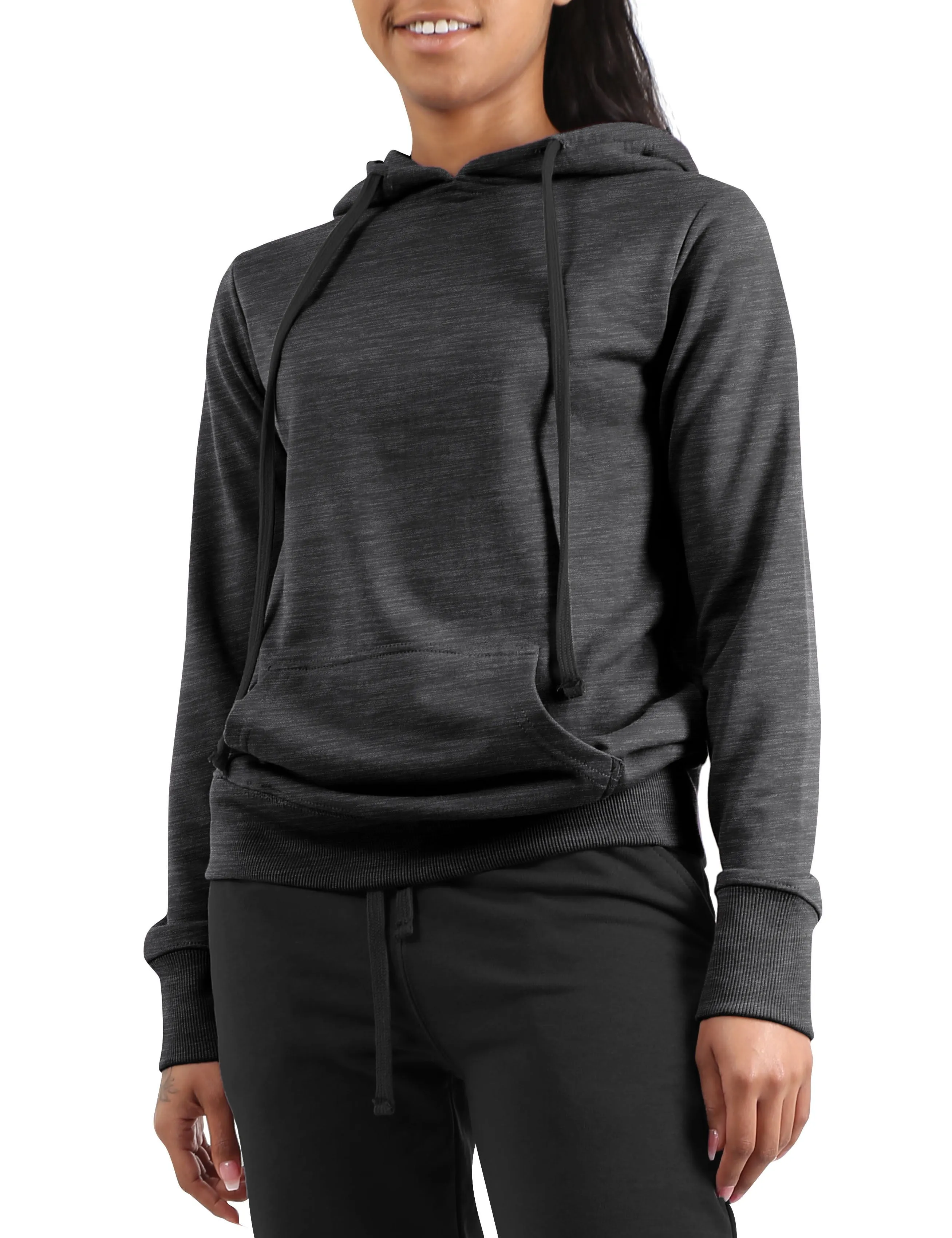Ma Croix Womens Premium French Terry Pullover Wrinkle Resistant Hoodie