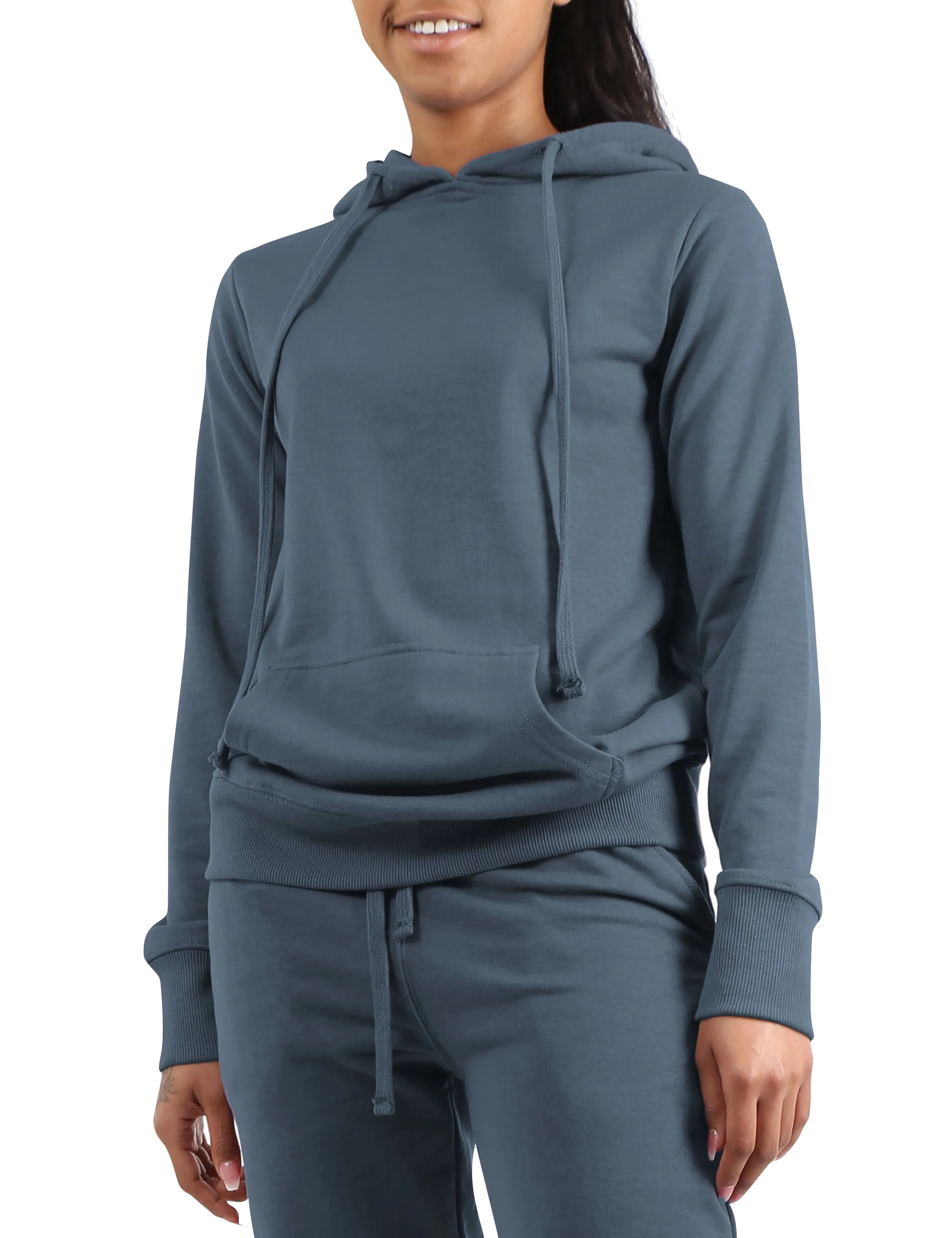 Ma Croix Womens Premium French Terry Pullover Wrinkle Resistant Hoodie