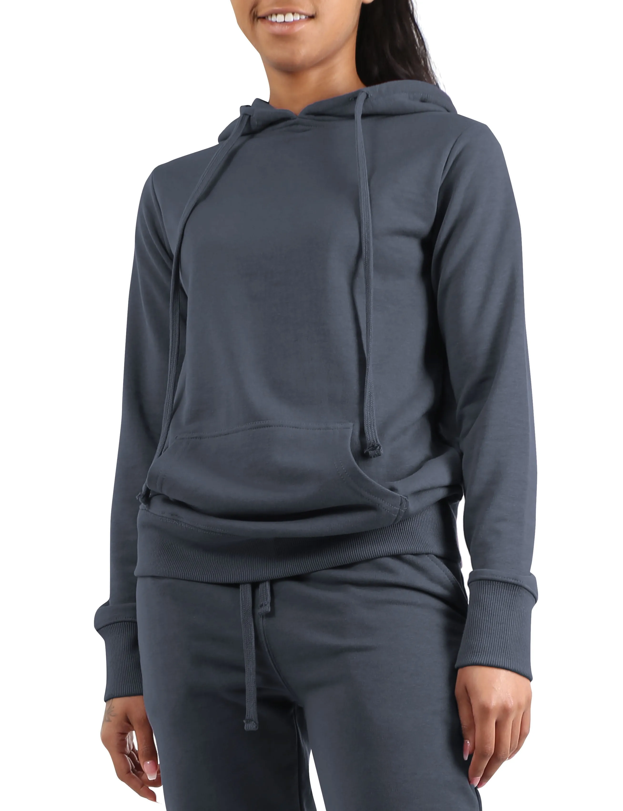 Ma Croix Womens Premium French Terry Pullover Wrinkle Resistant Hoodie
