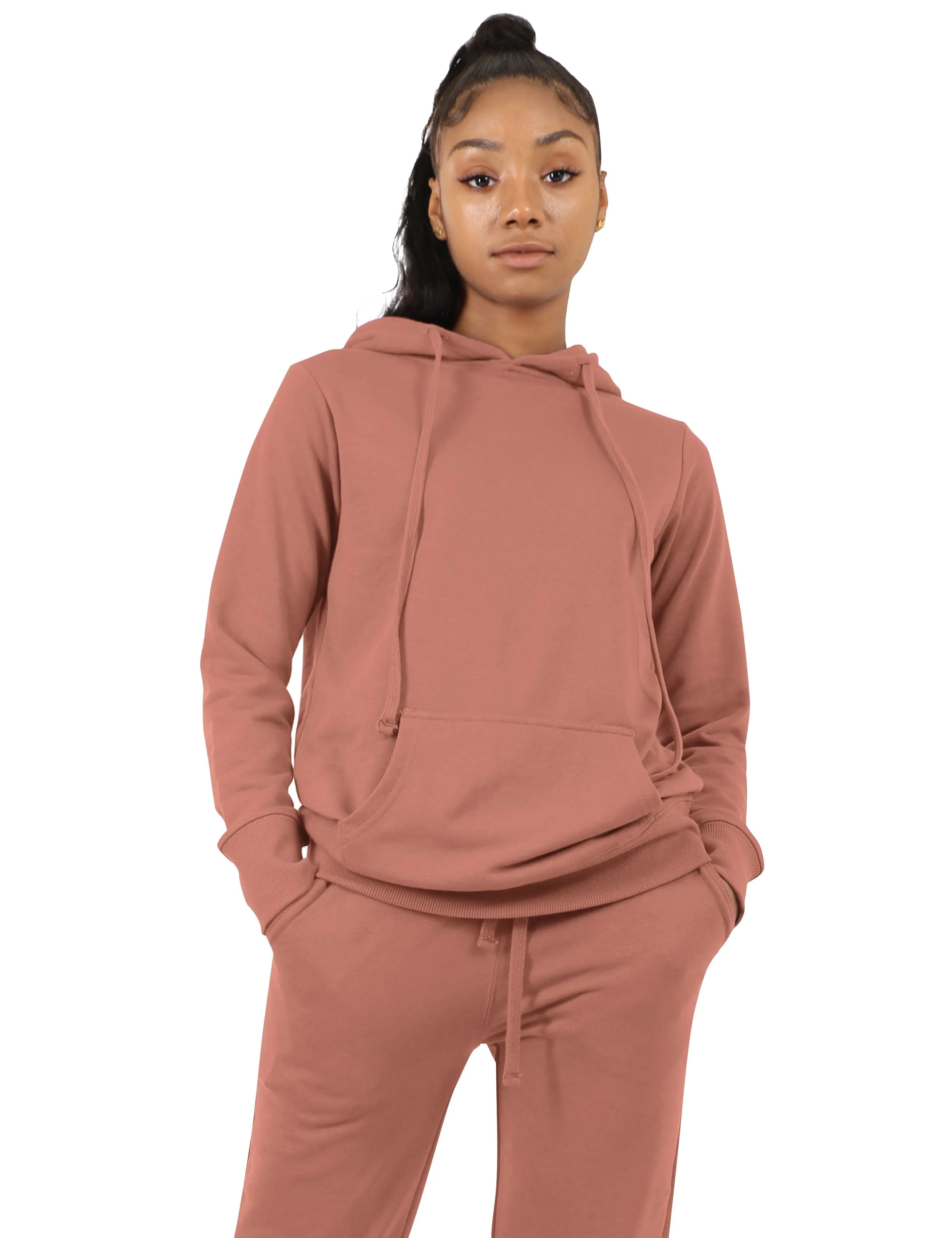 Ma Croix Womens Premium French Terry Pullover Wrinkle Resistant Hoodie