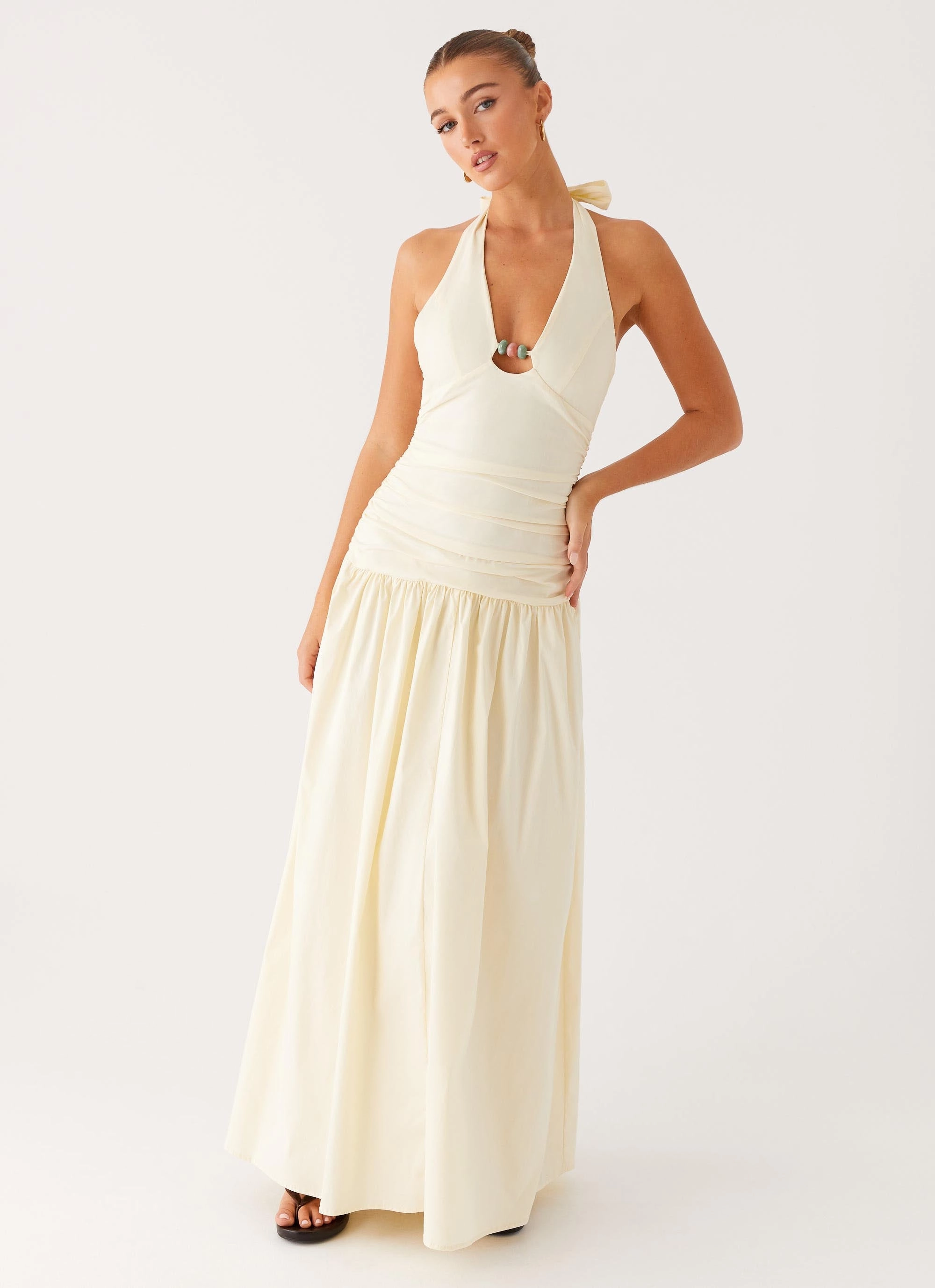 Motion Light Val Maxi Dress - Lemon