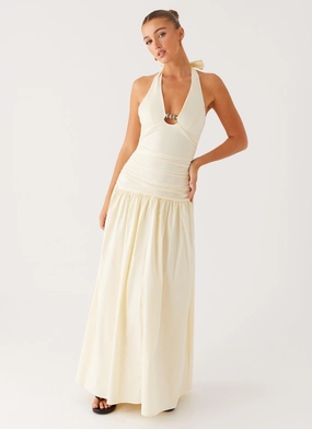 Motion Light Val Maxi Dress - Lemon