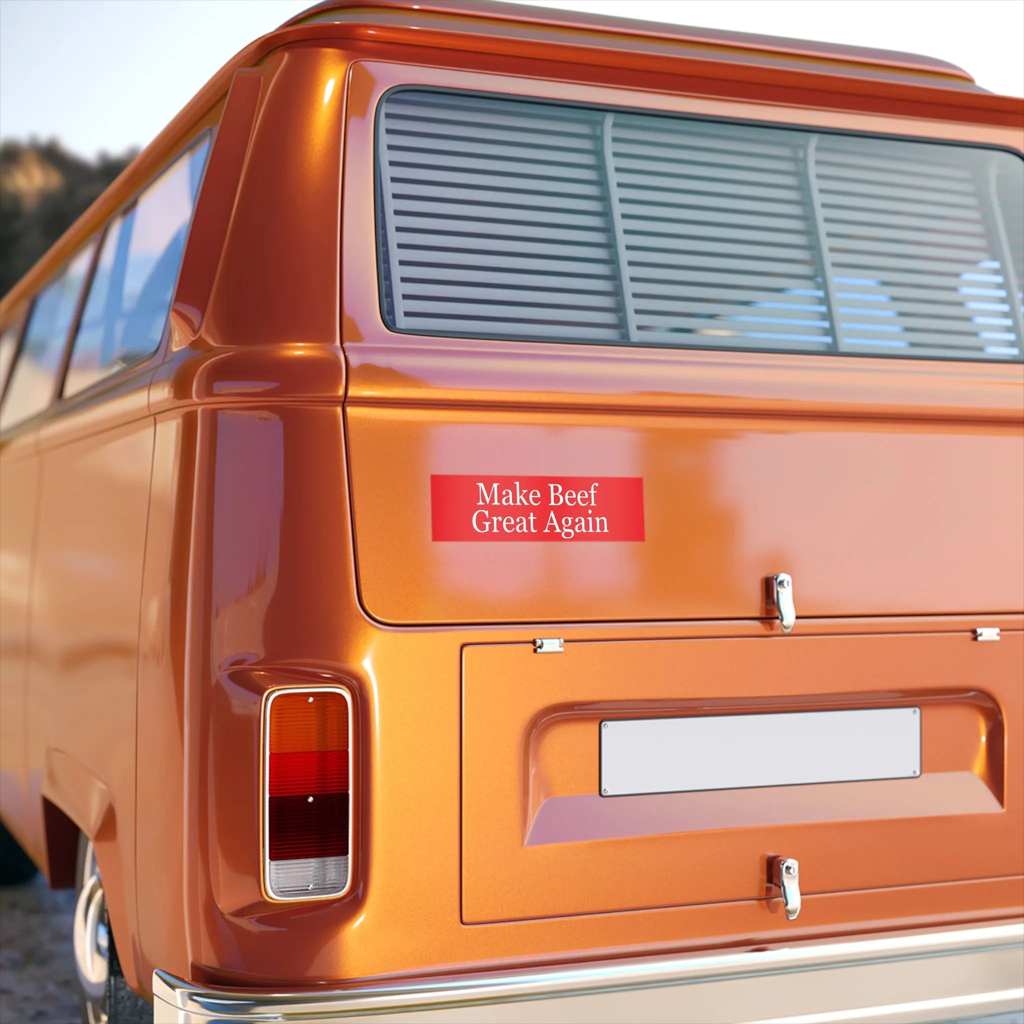 Make Beef Great Again Bumper Sticker for Carnivore Stickers for 2024 Election Stickers for Car Stickers for Election gifts for Meat Lover