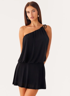 Quick Glam Makes Sense Mini Dress - Black