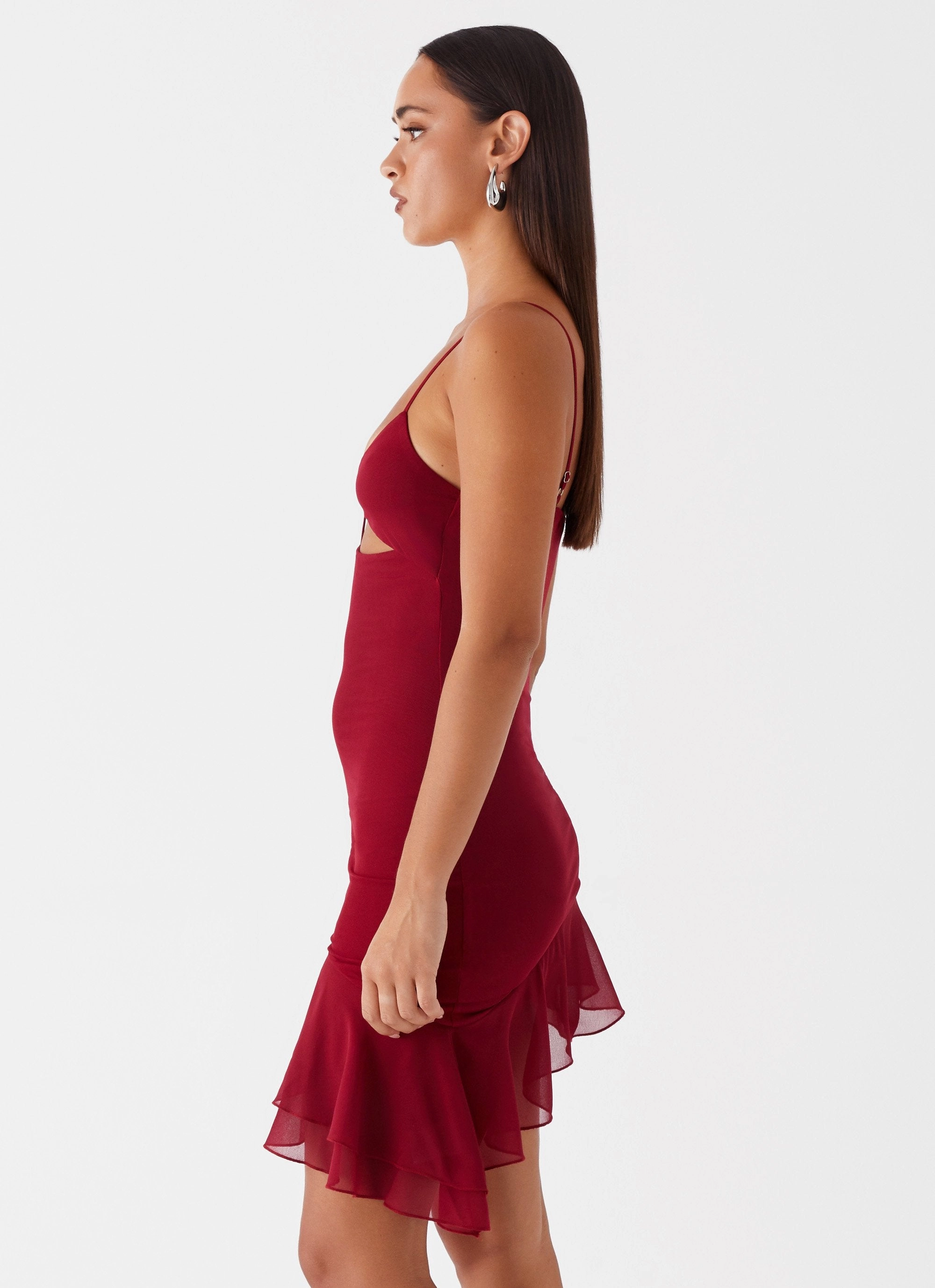 Relax Line Smart Comfort Mallory Mini Dress - Cherry Red