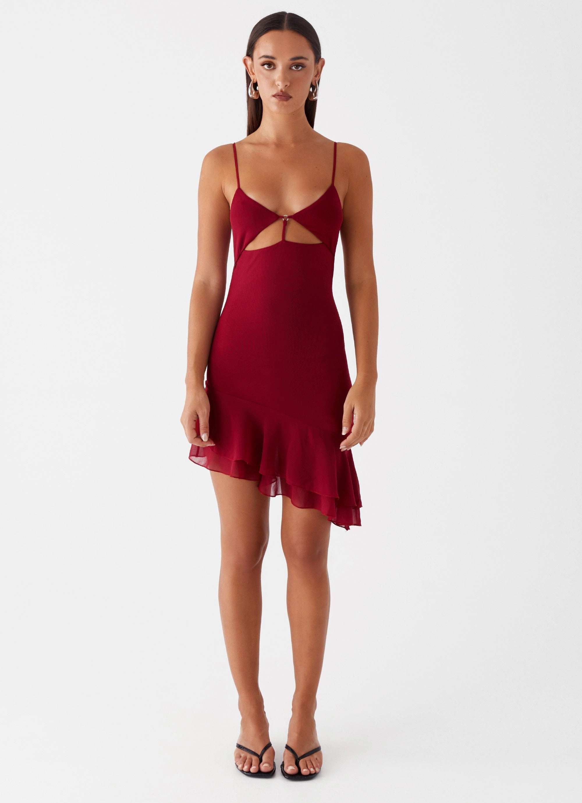 Resort Ready Mallory Mini Dress - Cherry Red