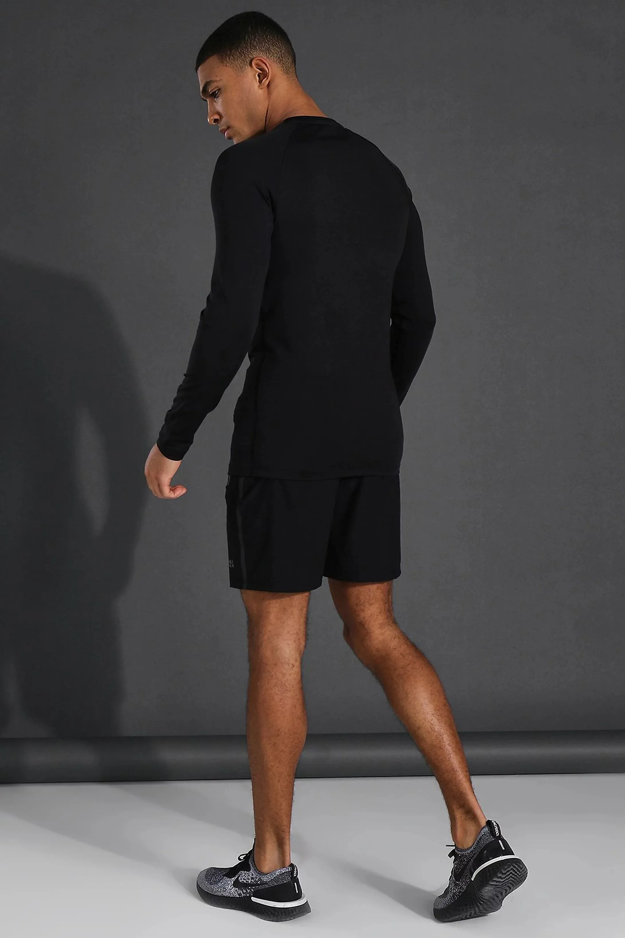 MAN ACTIVE GYM REFLECTIVE REGULAR FIT 5" SHORTS