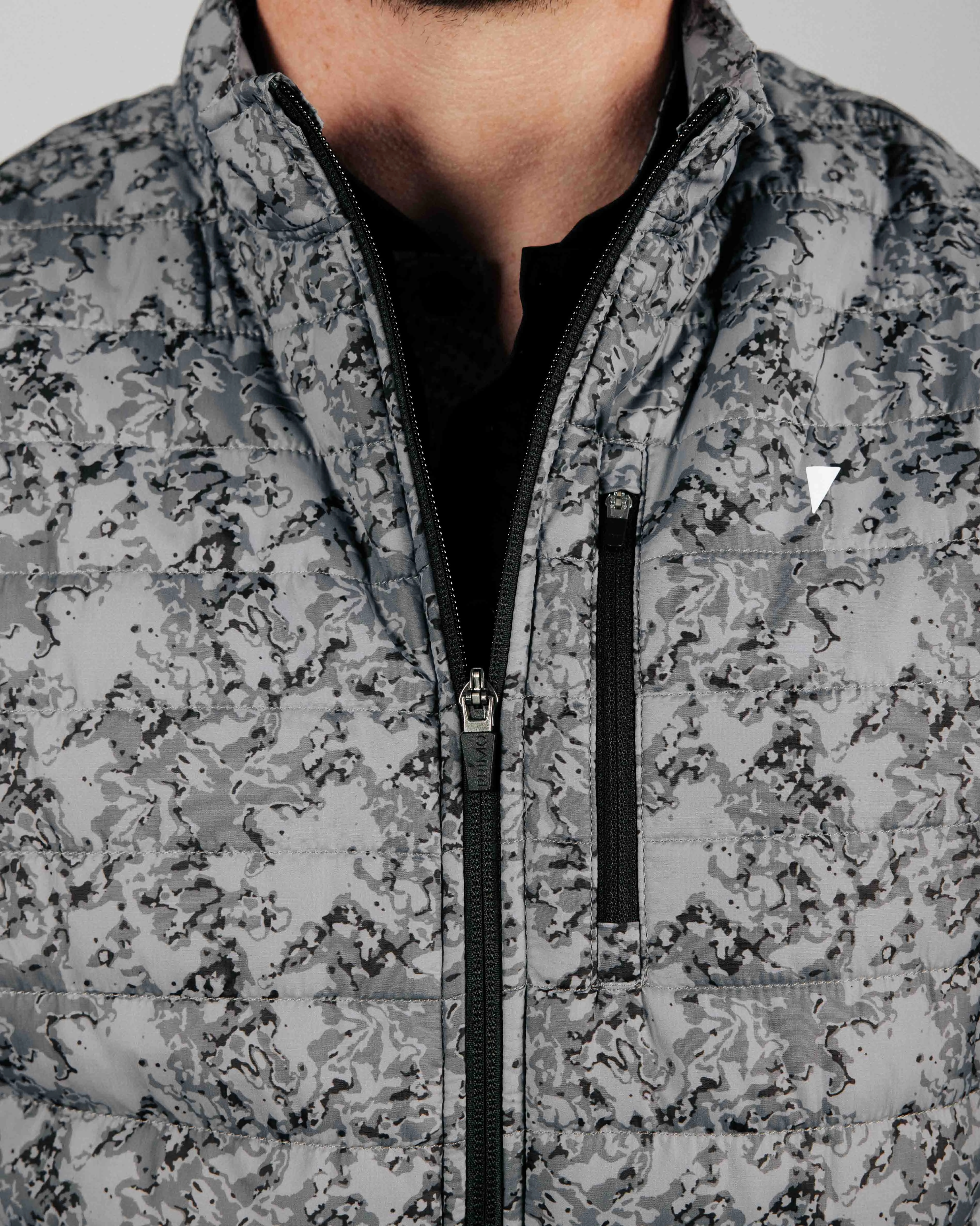 Minimalist Aesthetic Temperature Regulating Tech Marble Hybrid Jacket