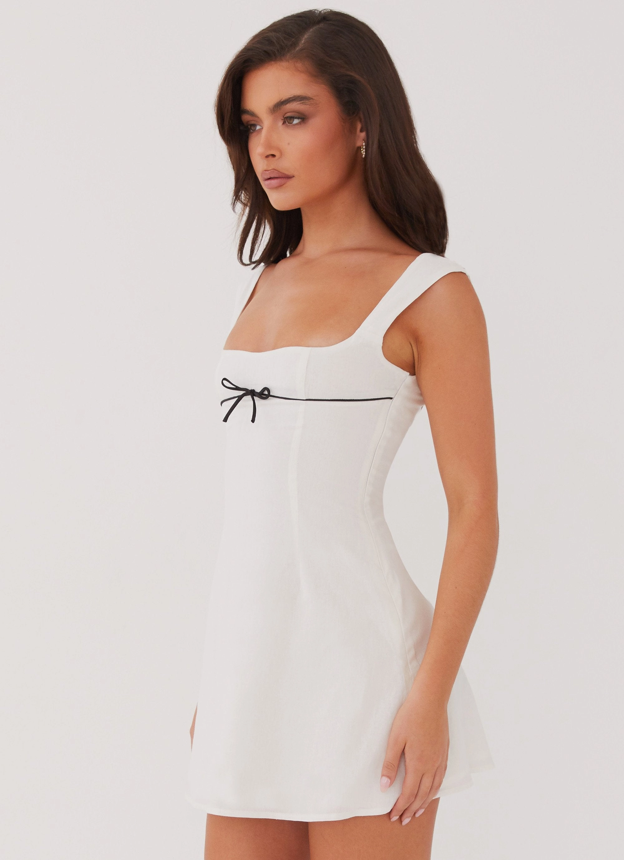 Tailored Layers Cadence Mini Dress - White