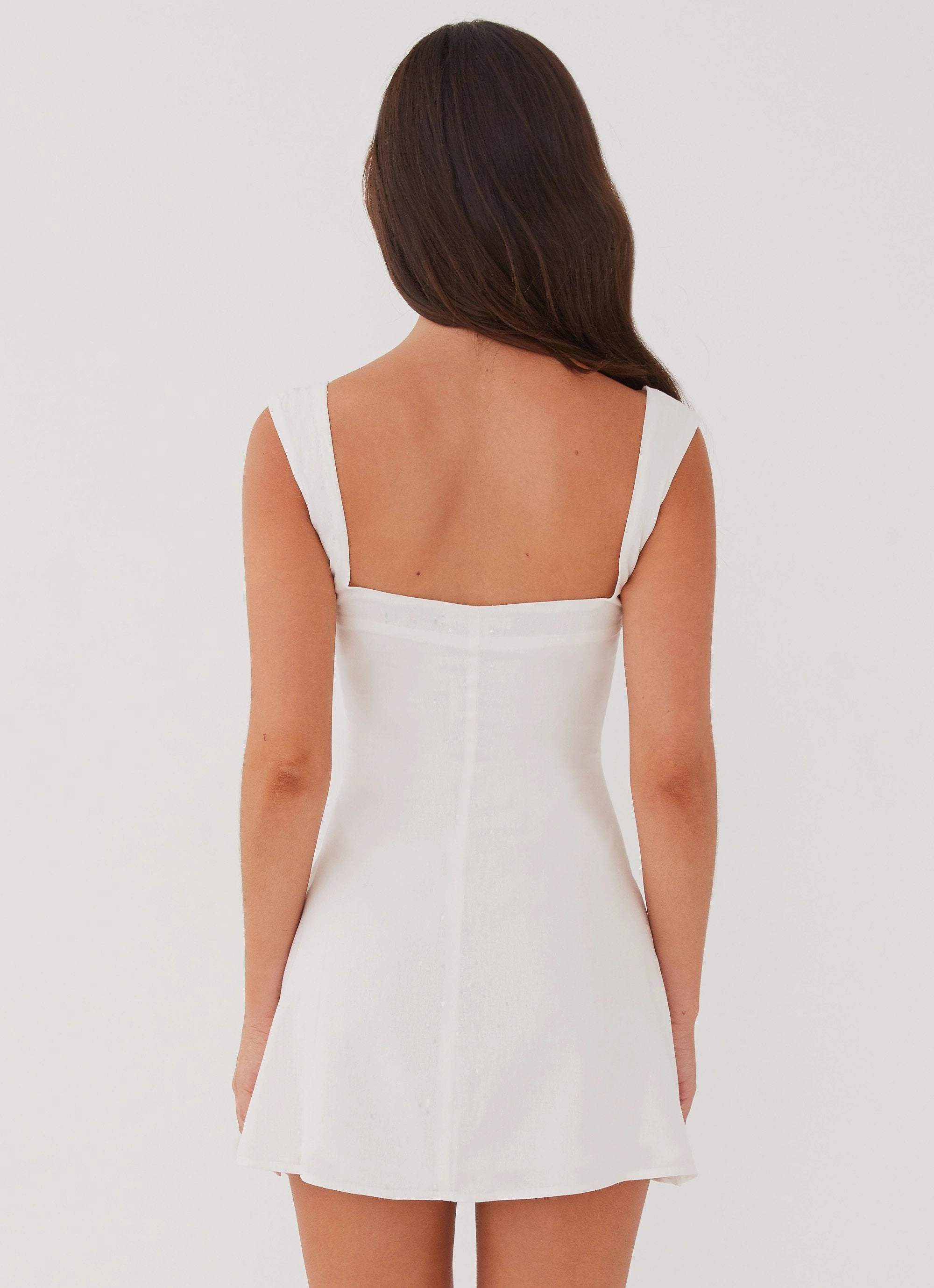 Cadence Mini Dress - White Family Joy