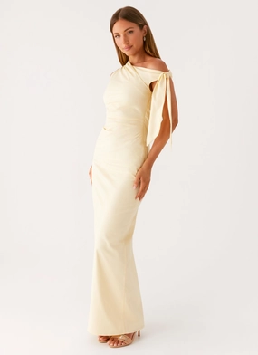 Marella Maxi Dress - Yellow Easy Going Statement-Piece
