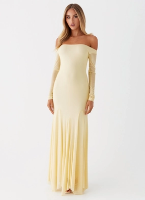 Mood Comfort Casual and Comfy Maribel Maxi Dress - Yellow