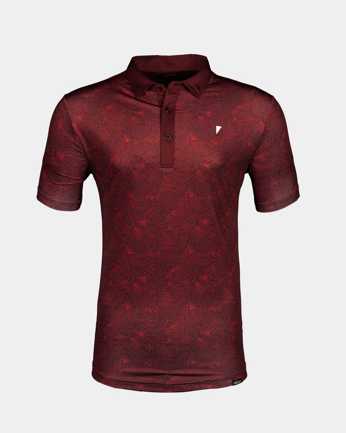 Maroon Ocean Spray Classic Polo FrictionResistant Fabric