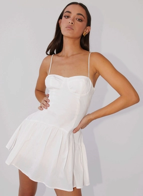Elegant Simplicity Endless Summer Mini Dress - White