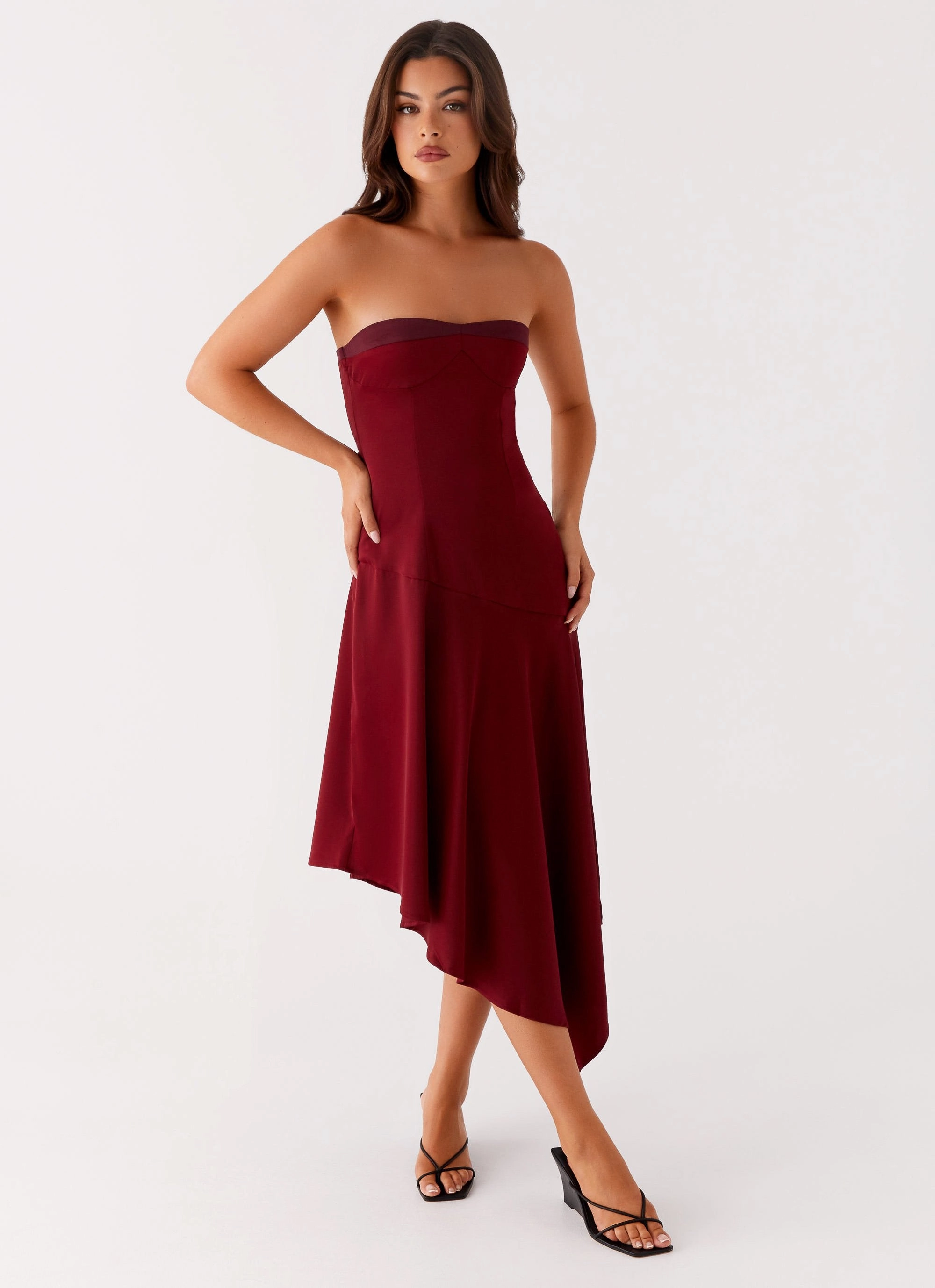 Matisse Midi Dress - Red Lightweight-Comfort