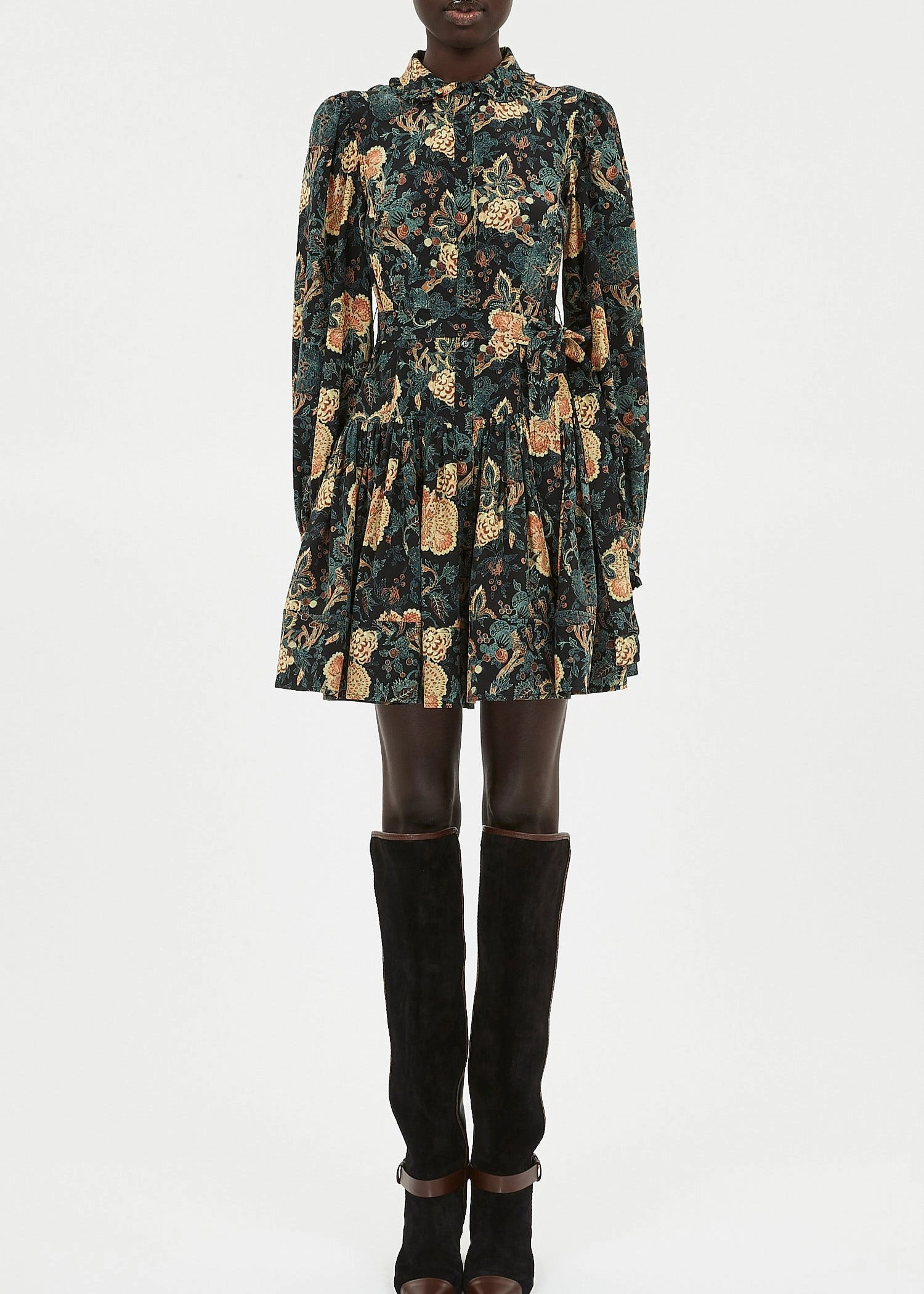 Ulla Johnson Simona SIlk Long Sleeve Mini Dress Work Favorite