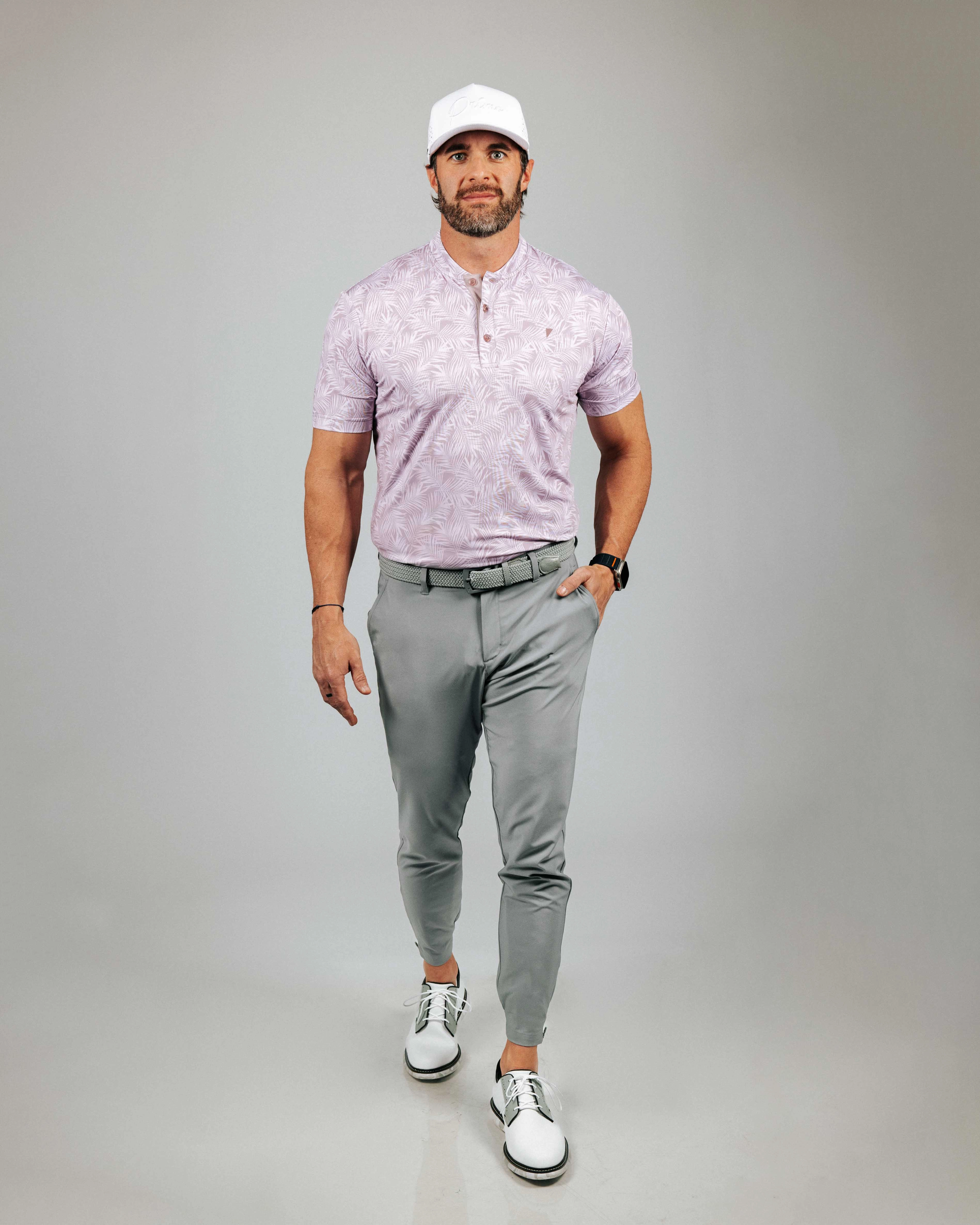 Mauve Islander Blade Polo LayeredStyling Comfortable Wear