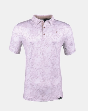 Reflective Accent Stripes OdorResistant Mauve Marble Classic Polo