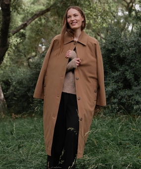Taped Seam Construction Flexible Shoulder Panels McCall Trench Coat