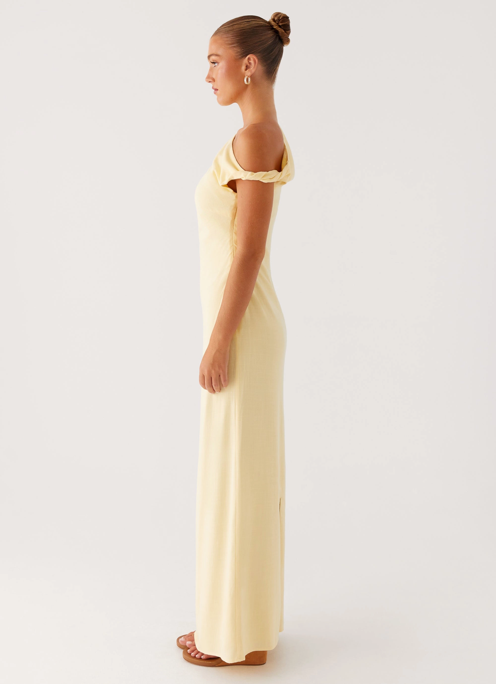 Mckenna Maxi Dress - Yellow Mood Glow Flattering and Effortless