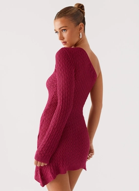 Clean Outfit Medda Knit Mini Dress - Hot Pink