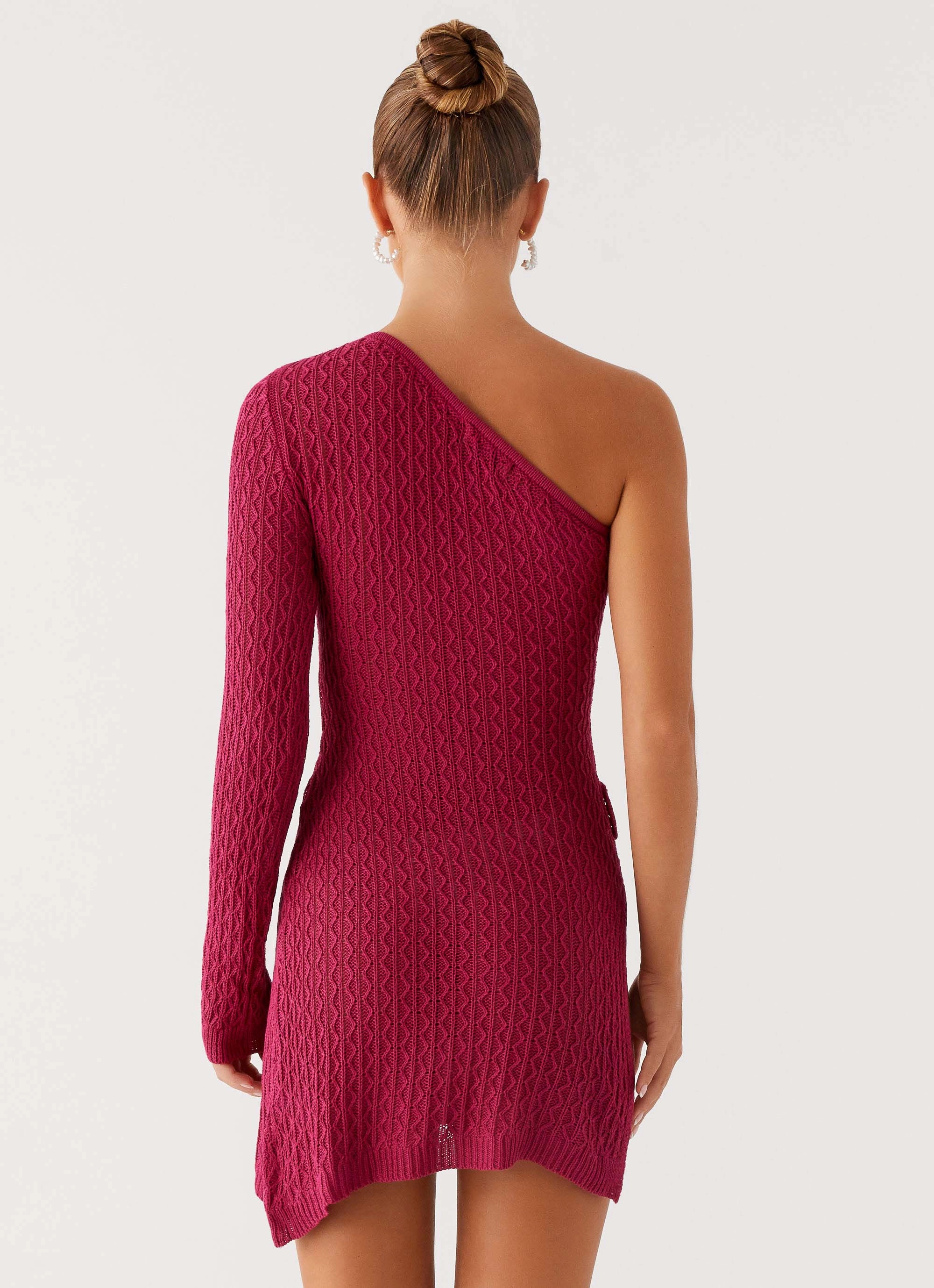 Medda Knit Mini Dress - Hot Pink Modern Cut