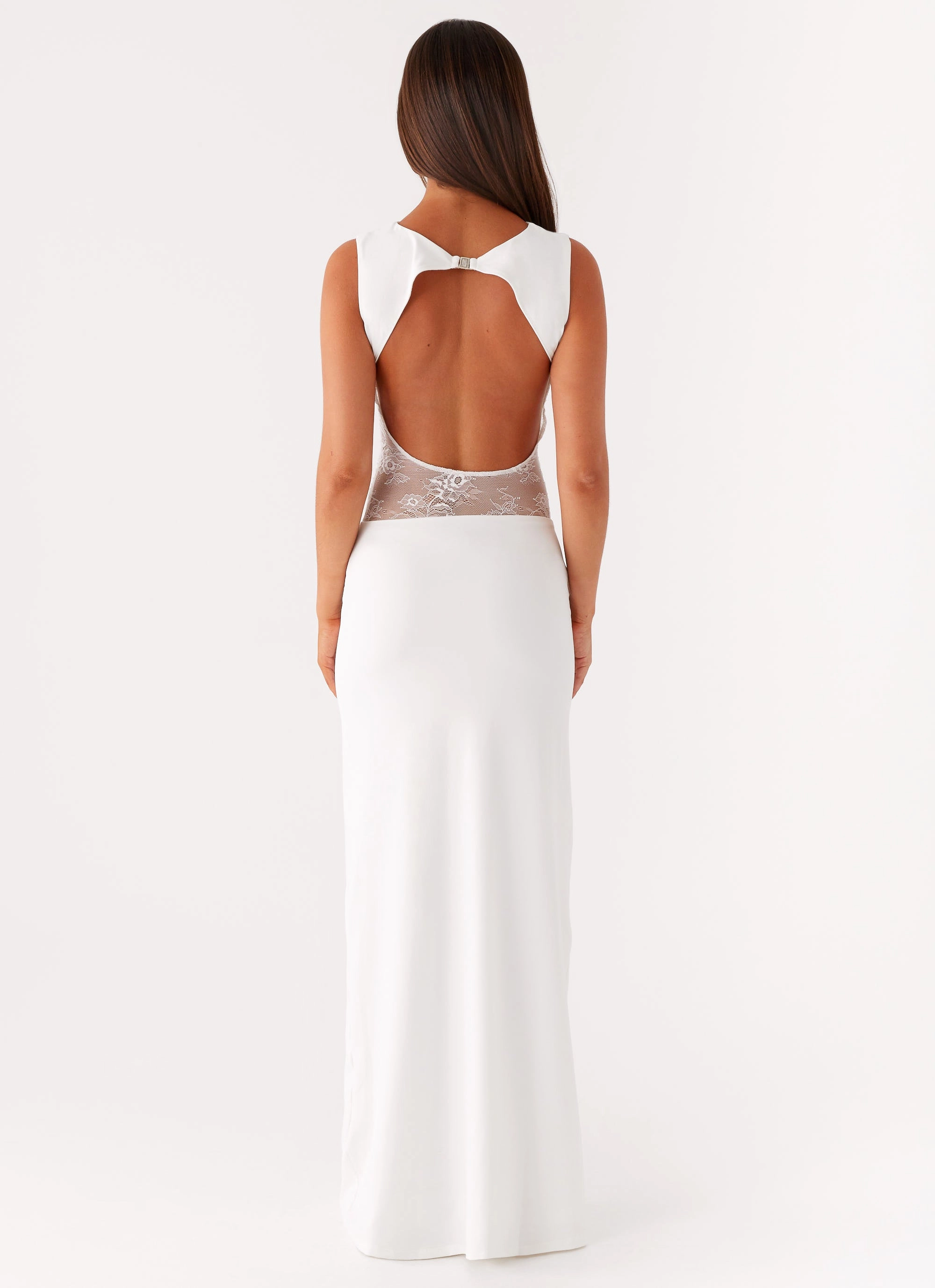 Sophisticated Wear AntiPillTreatment Medina Lace Maxi Dress - White