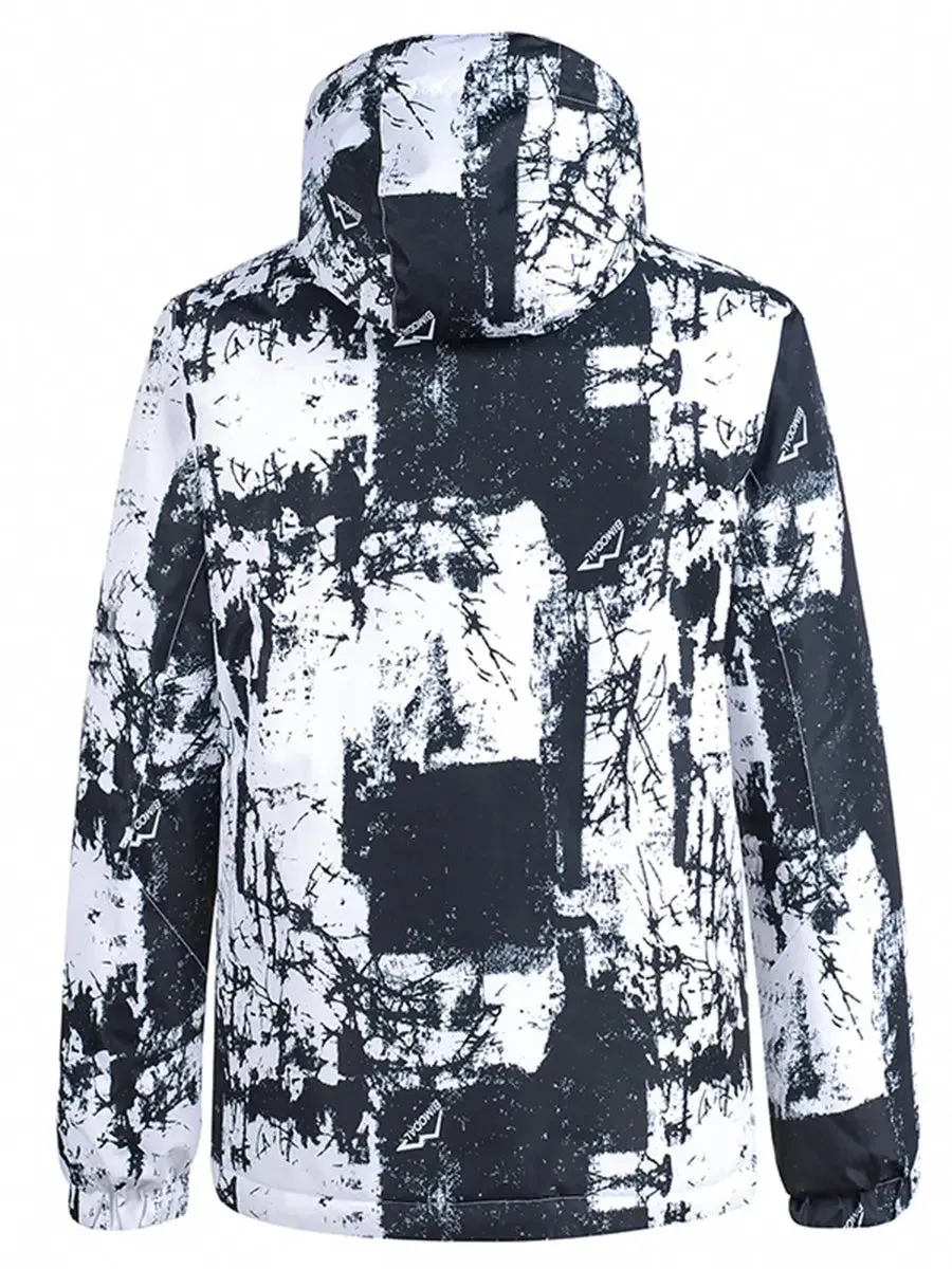 Men Ski Snowboarding Insulated Jacket with Double Zip