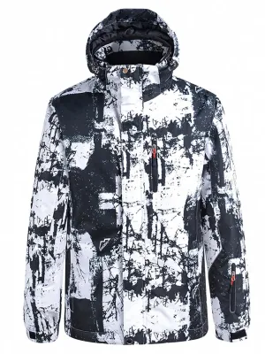 Men Ski Snowboarding Insulated Jacket with Double Zip