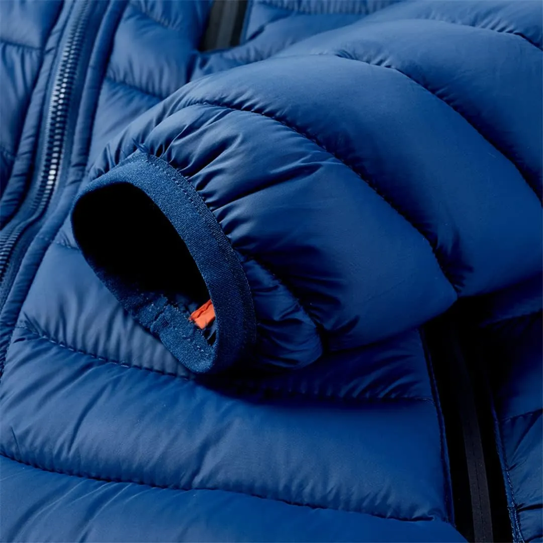 Men Winter Lightweight Coats Casual Large Size Track Hooded Jacket