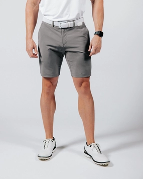 Machine washable Men's Ash Gray Golf Shorts
