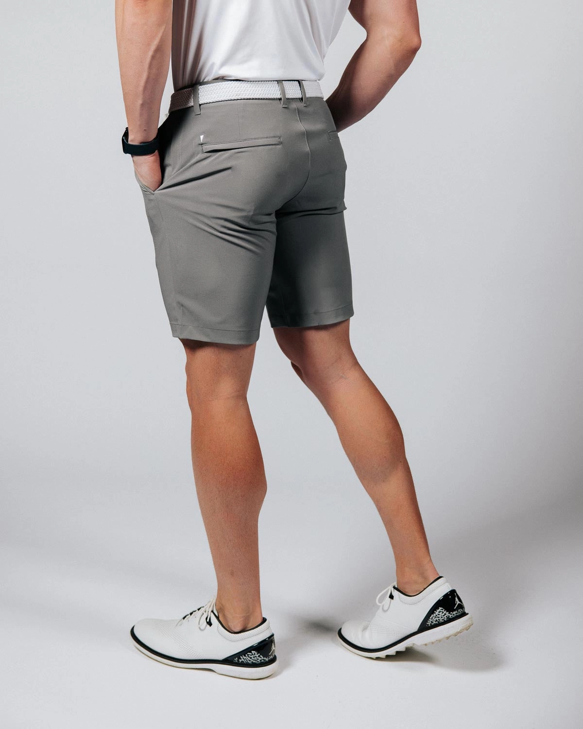 Cozy Material Men's Ash Gray Golf Shorts