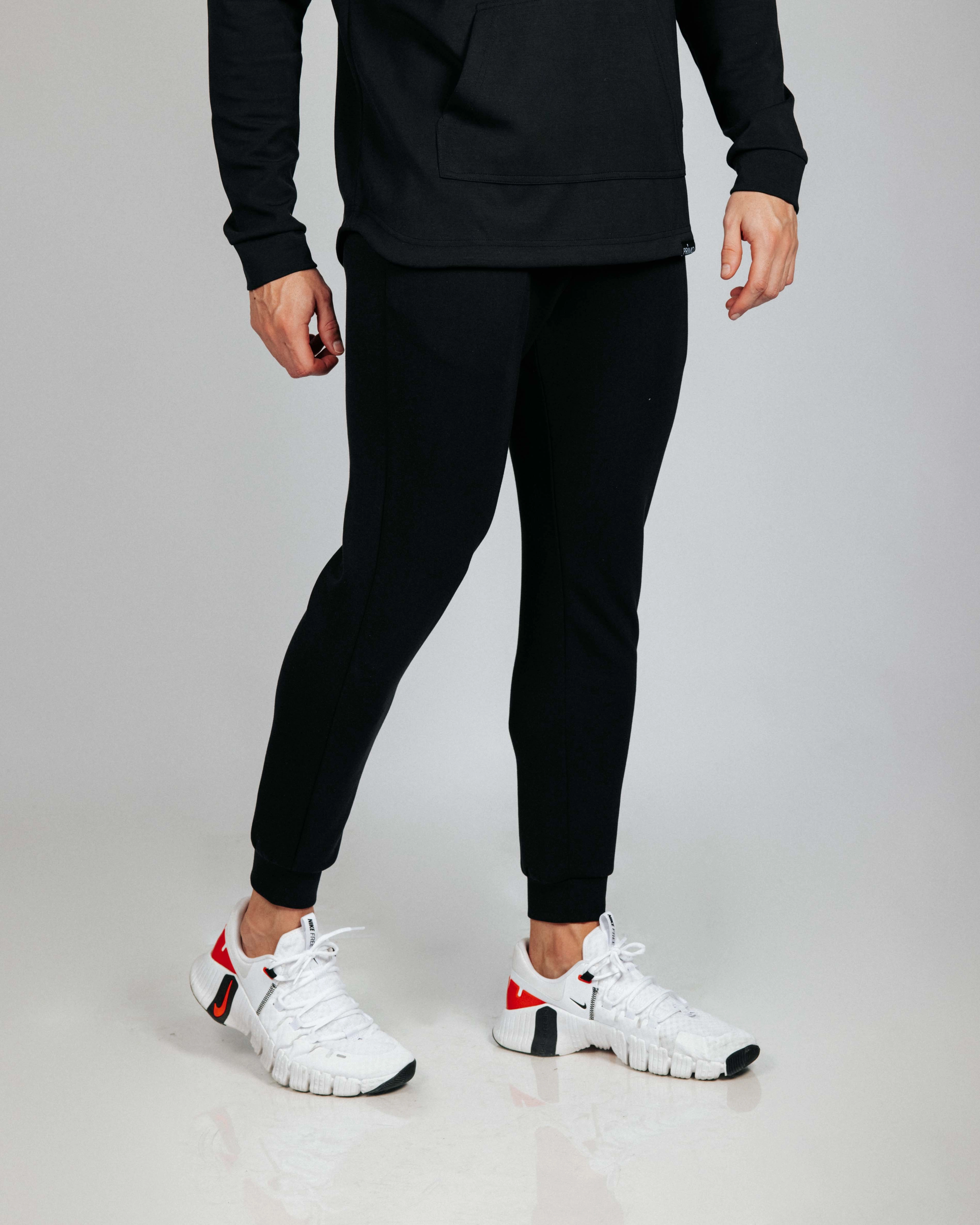Cozy and Relaxed Men's Black Recovery Joggers