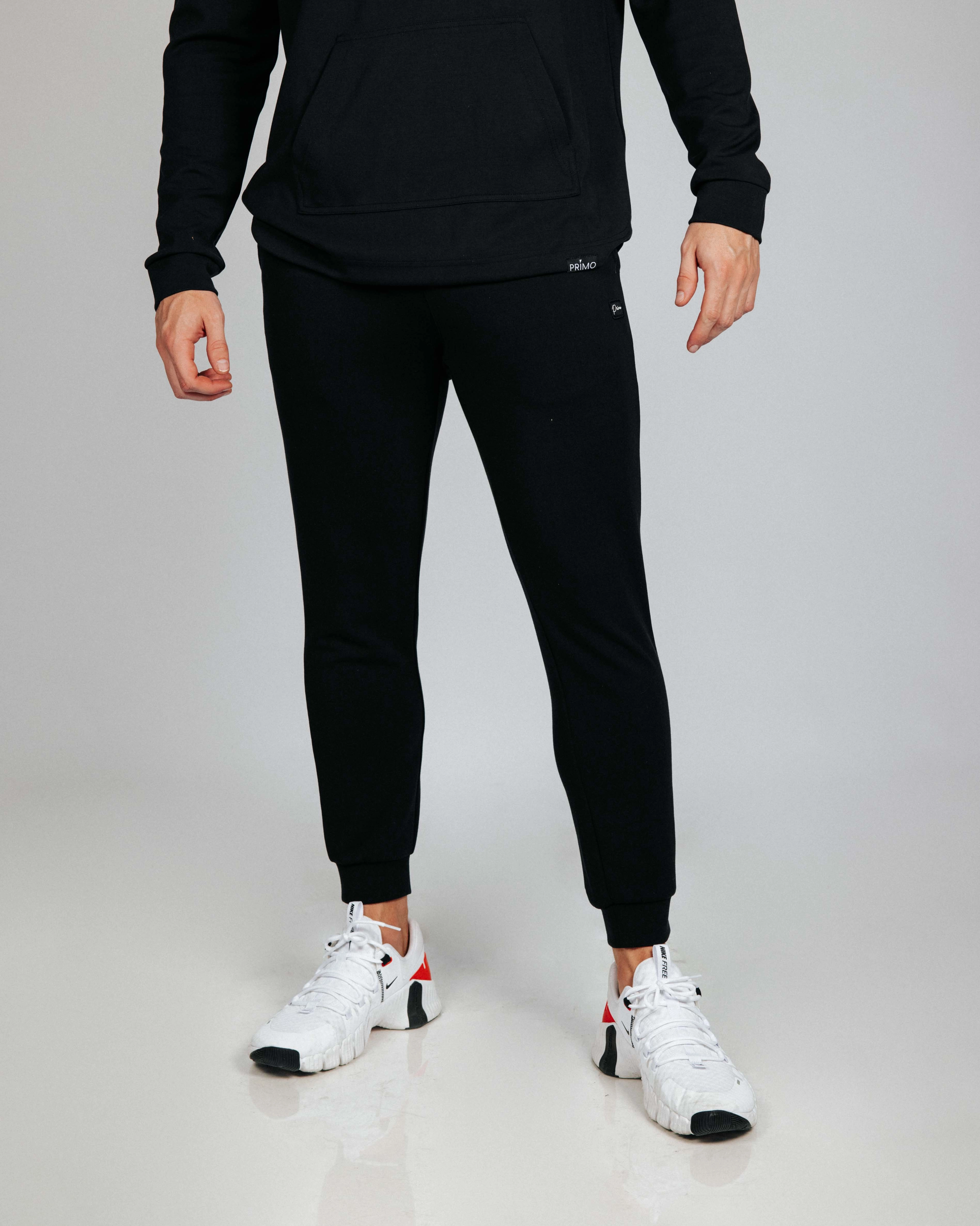 Ultra Soft Soft Material Men's Black Recovery Joggers