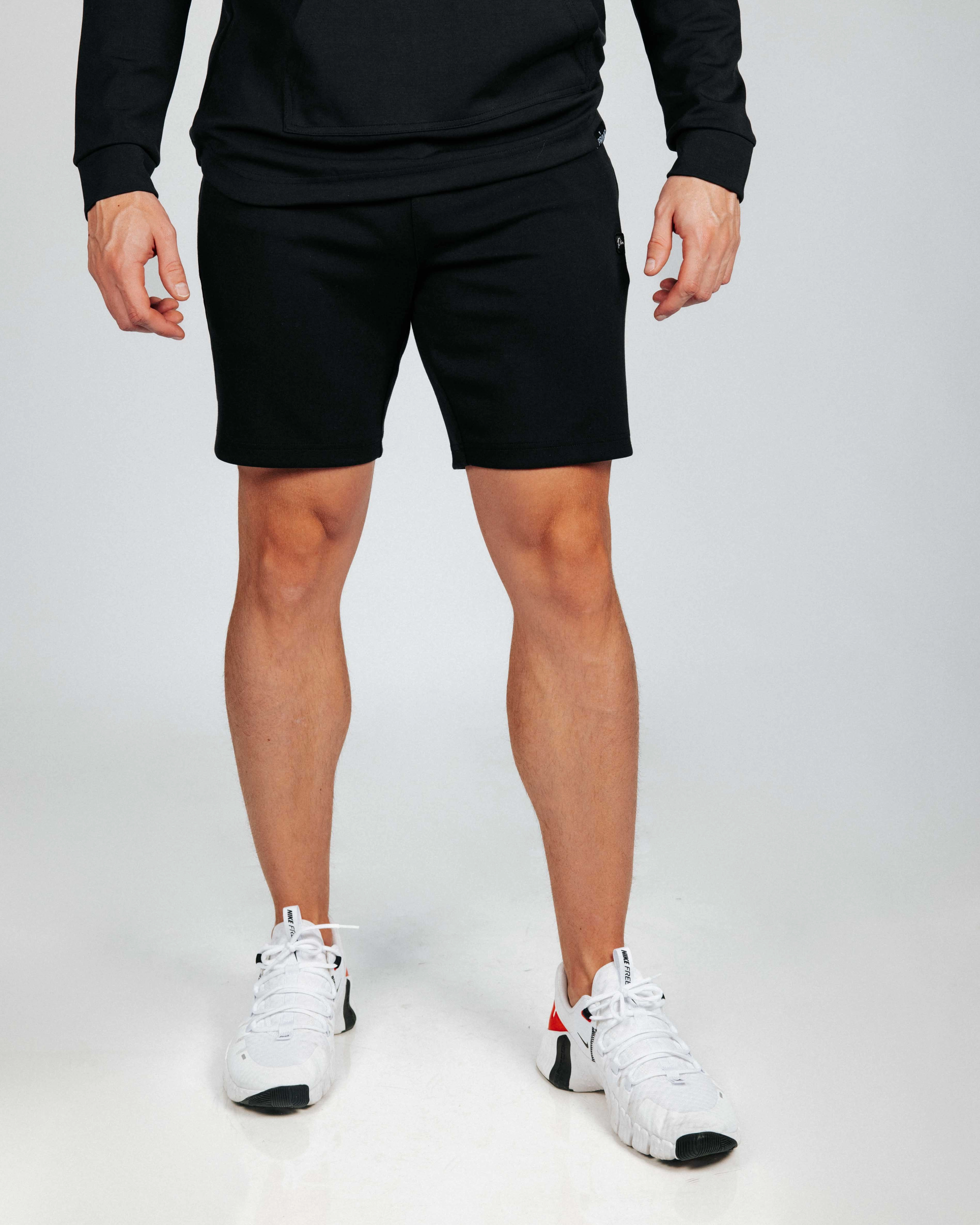 HypoallergenicMaterial NonSlipInnerGrip Men's Black Recovery Shorts