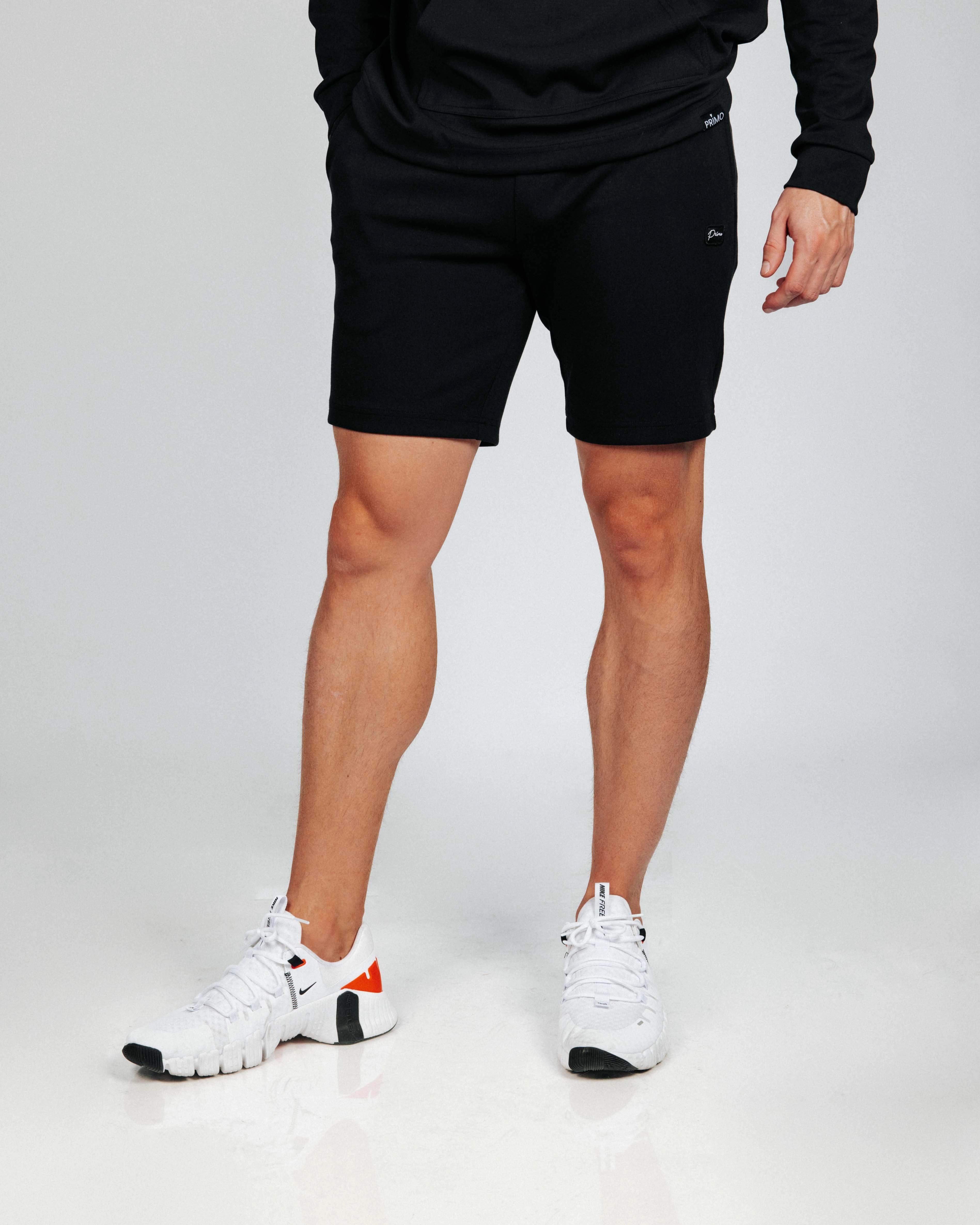 Casual Style TaglessDesign Men's Black Recovery Shorts
