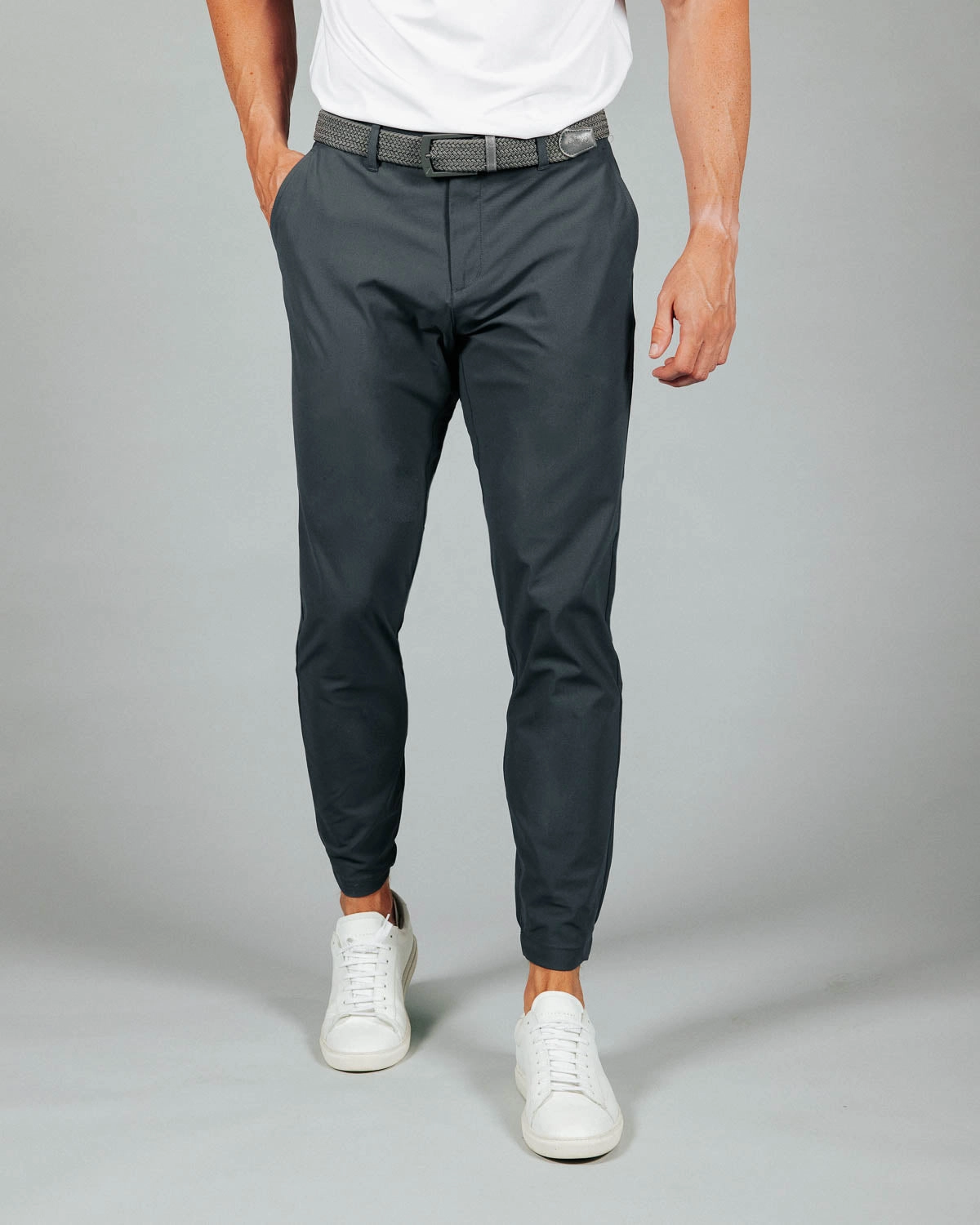 Men's Dark Gray City Jogger Mid-rise fit Performance Wear