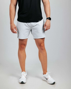 Multi Pocket Configuration Men's Light Gray Active Shorts