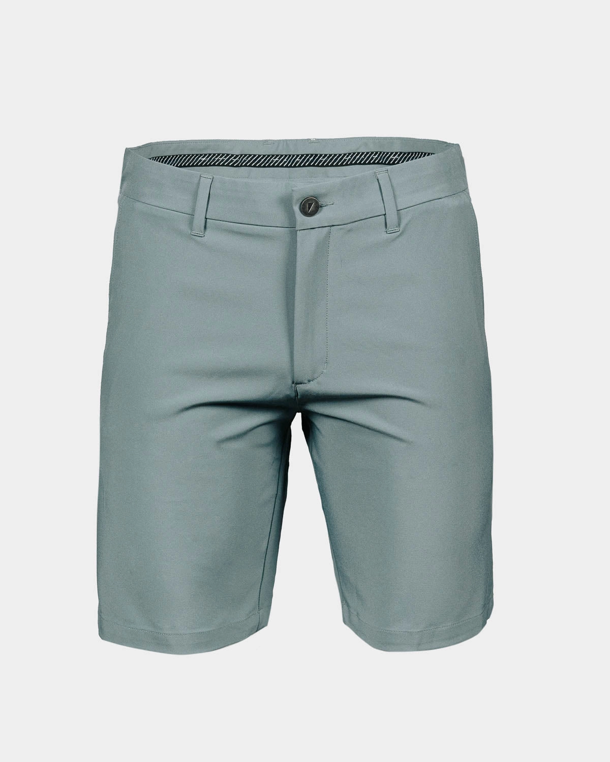Men's Smoke Green Golf Shorts Multi Panel Construction Comfy Material