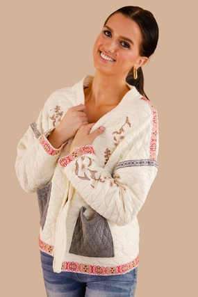 Long Sleeve Tee Tactile Soft Texture Mending Our Relationship Jacket