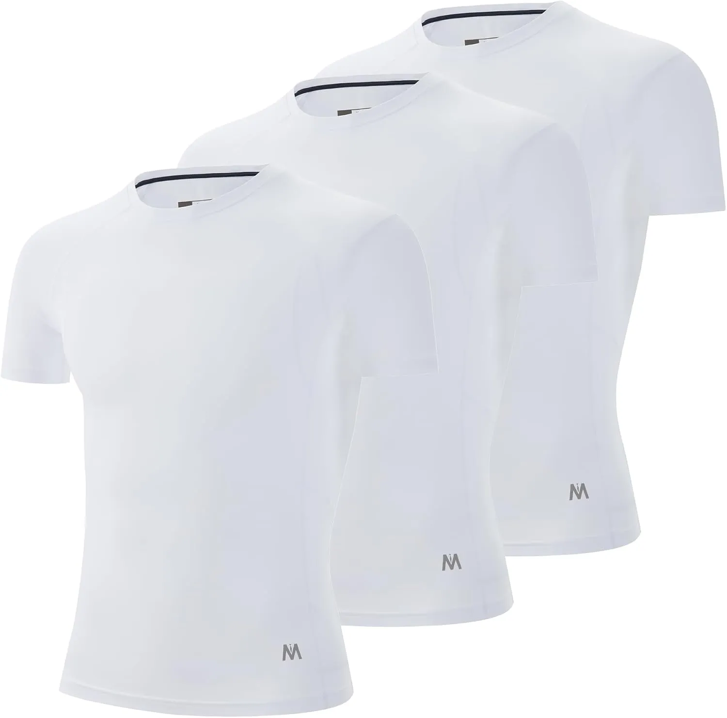 Men's 3-Pack Compression Shirts: Moisture-Wicking, Quick-Dry Baselayer for Gym & Running