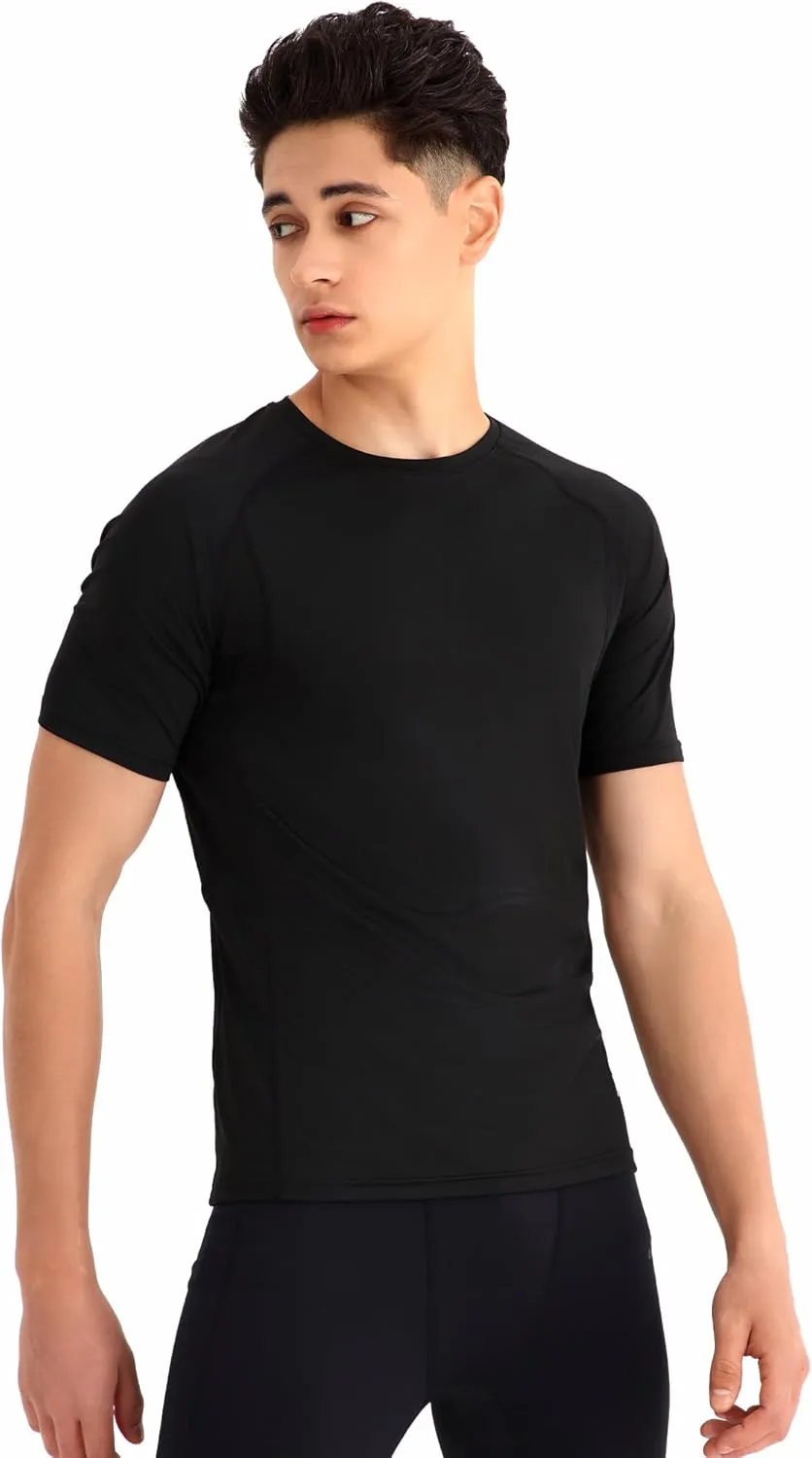 Men's 3-Pack Compression Shirts: Moisture-Wicking, Quick-Dry Baselayer for Gym & Running