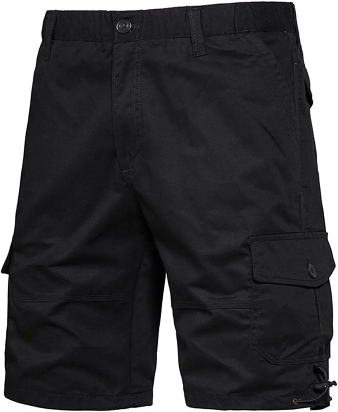 Men's Athletic Hiking Shorts Summer Outdoor Quick Dry Cargo Casual Work Hiking Elastic Waist Drawstring Beach Shorts