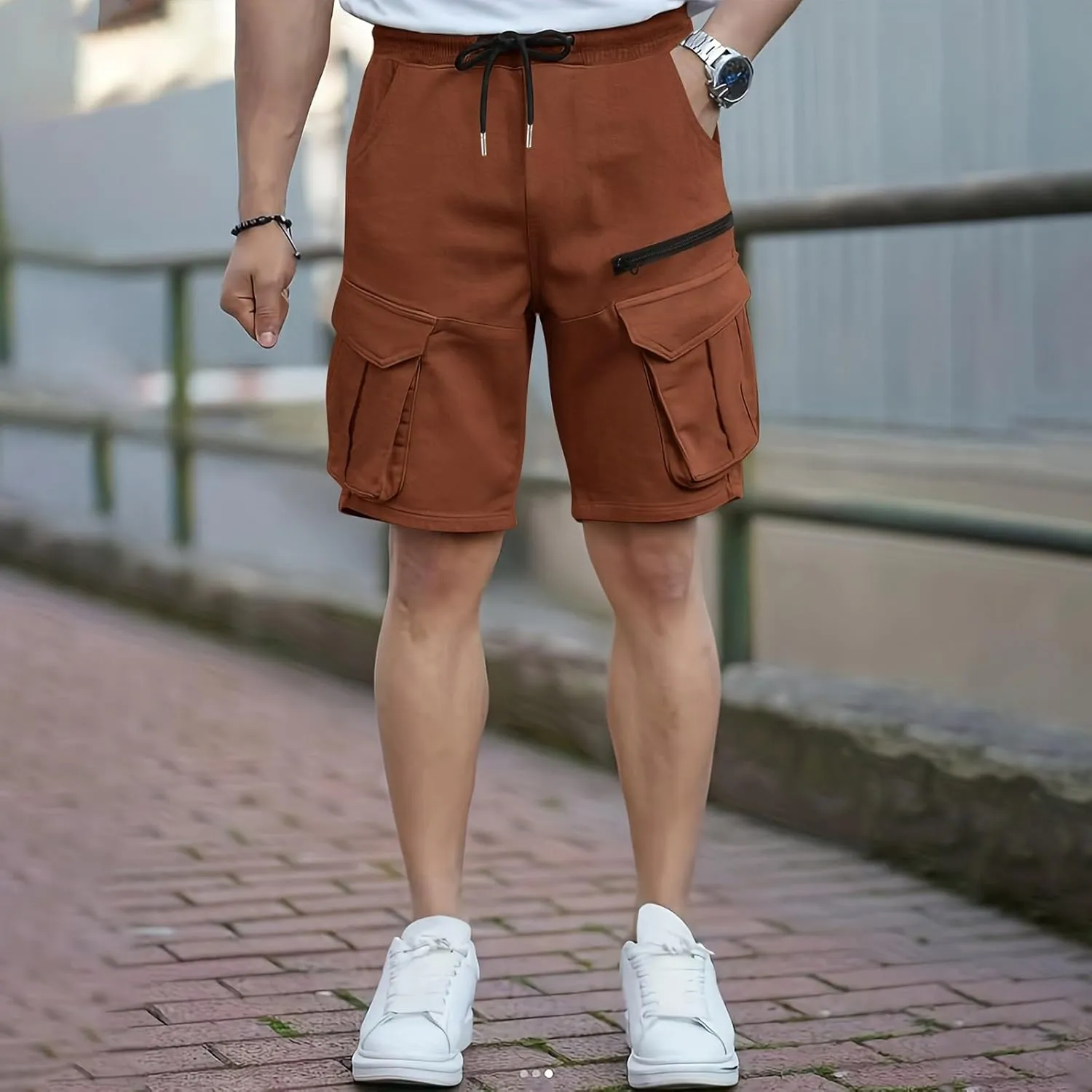 Mens Athletic Running Shorts with Pockets Quick Dry Lightweight Breathable Tactical Shorts Summer Travel 2025