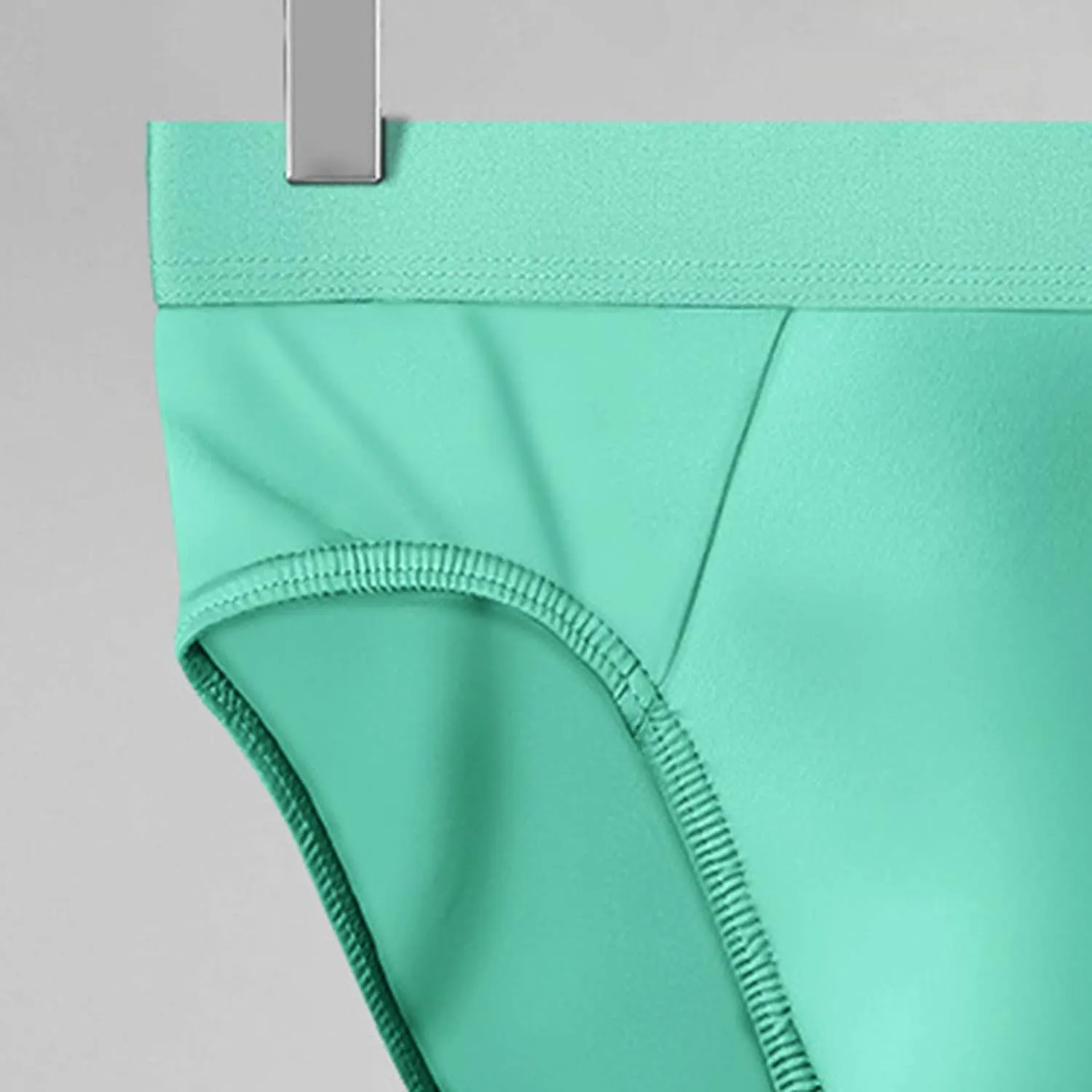 Men'S Briefs Low Waist Underpants Traceless Ice Silk Bikini Briefs Underwear Modal Seamless Panties Underwear