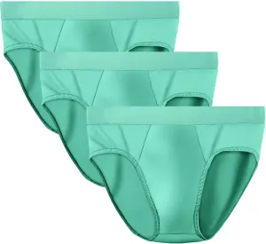 Men'S Briefs Low Waist Underpants Traceless Ice Silk Bikini Briefs Underwear Modal Seamless Panties Underwear