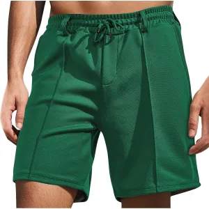 Mens Casual Linen Shorts Shorts Lightweight Waist Athletic Shorts Summer Quick Dry Beach Workout Running Casual Shorts