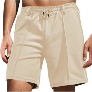 Mens Casual Linen Shorts Shorts Lightweight Waist Athletic Shorts Summer Quick Dry Beach Workout Running Casual Shorts