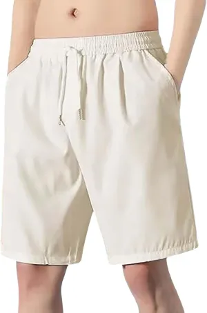 Men's Classic Cargo Stretch Short Elastic Waistband Quick Dry Activewear Golf & Outdoor with Pockets