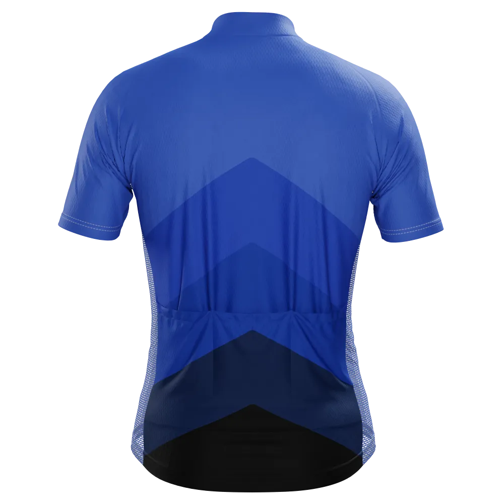 Men's Classic Mountain Peaks Short Sleeve Cycling Jersey